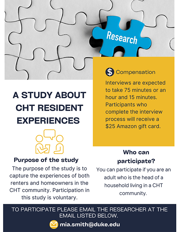 A Study about CHT Resident Experiences