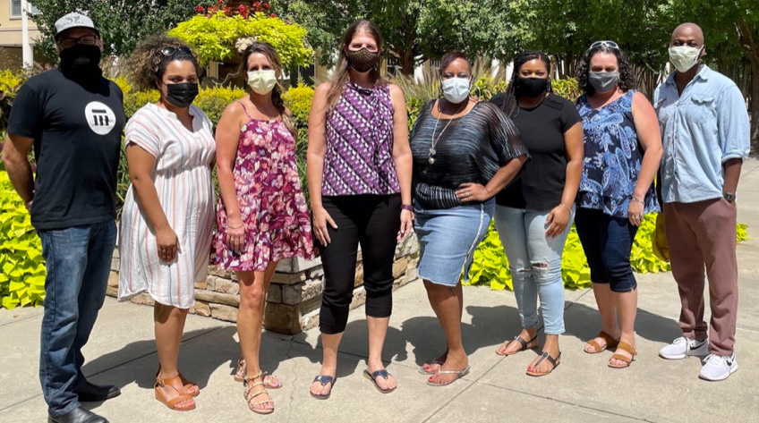 Our staff in masks